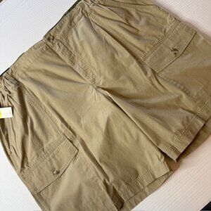 NWT Van Heusen Men's Classic Fit Cargo Shorts Size 44”X 9” Tan/Khaki New $60